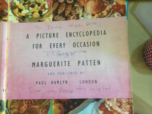 Cookery in colour dedication